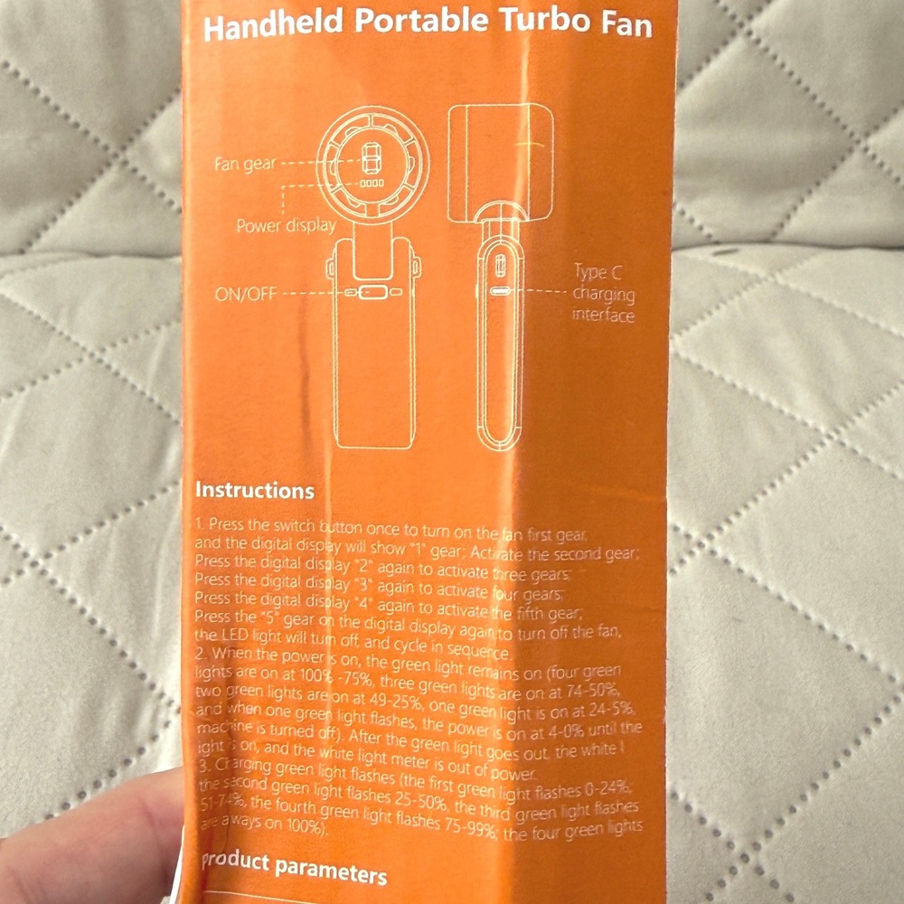 Handheld Portable Fan - Picture 4 of 7